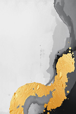 Abstract black and gold background with grunge texture. Vector illustration.の写真素材