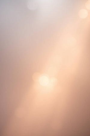Abstract background with bokeh defocused lights in pastel colorsの写真素材