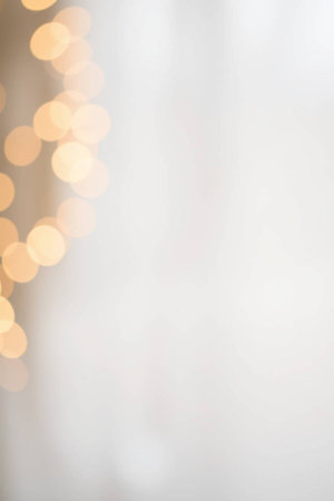 Abstract background with bokeh defocused lights.の写真素材