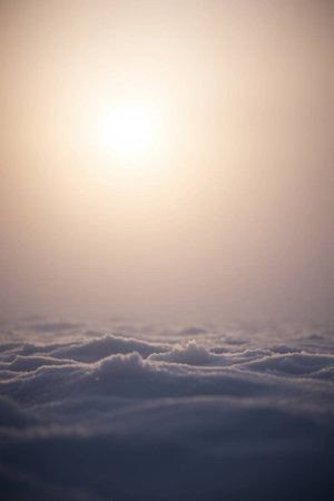 Aerial view of white fluffy clouds in blue sky at sunrise.の写真素材