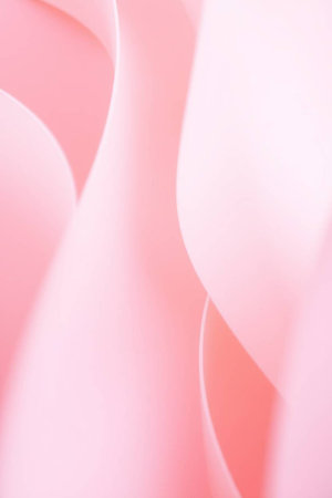 Soft focus on the curve of pink fabric. Abstract background and texture for design.の写真素材