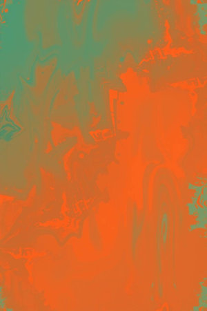 abstract background with spots of paint in red, orange and green colors
