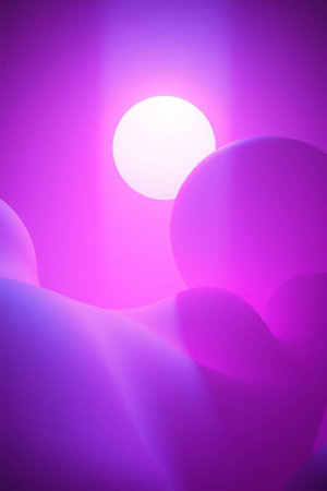 abstract background with pink and violet bokeh circles and light