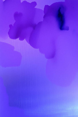 abstract watercolor background in purple and blue tones, digitally createdの写真素材