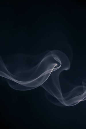 Smoke on a black background. Shallow depth of field.