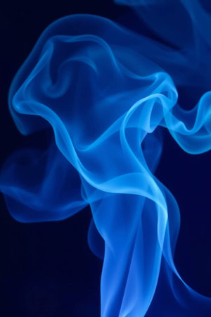 blue smoke abstract background close up macro photo with shallow depth of field
