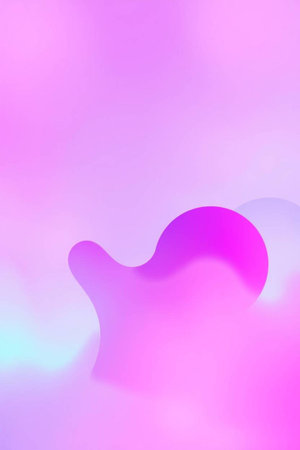 Abstract background with pink and purple liquid shapes. 3d rendering.の写真素材