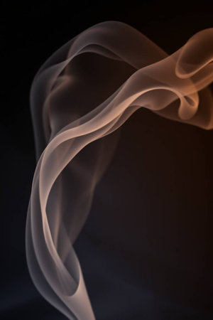 Smoke on black background, Abstract smoke background, Abstract smoke backgroundの写真素材