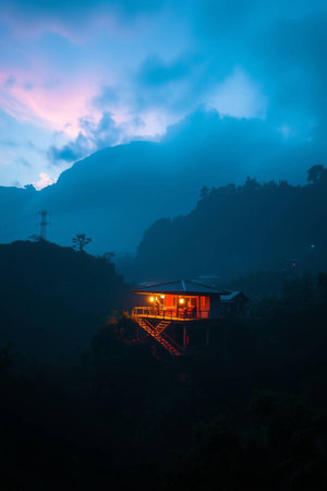 Khao Kho Mountain at Doi Pha Tang in Chiangrai Province, Thailand.