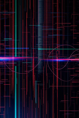 abstract background with neon lights, computer generated, 3d render