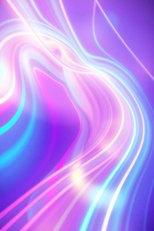 abstract background with smooth lines in blue, purple and pink colors