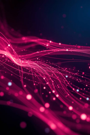 3d abstract technology background with polygonal shapes and connecting dots. Connection structure....