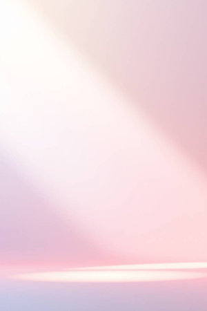 Abstract pastel color gradient background with light beam and copy space.