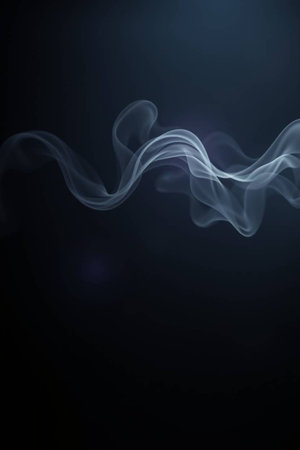 Smoke on black background. Abstract smoke background for your design.の写真素材