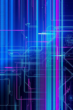 Abstract technology background. Futuristic circuit board. 3d rendering.