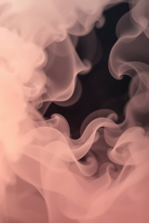 Abstract smoke background,pink and white smoke on black background.の写真素材