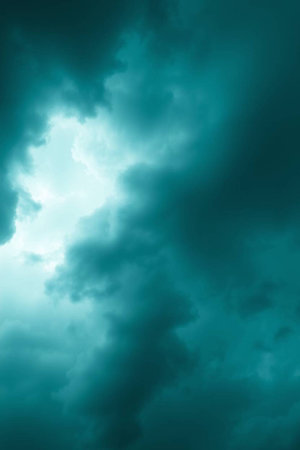 Dark stormy sky background with tiny cloudsbe used as background