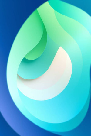 abstract background of blue and white swirls in spiral shape
