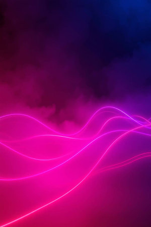 abstract background with a glowing wavy line, design for greeting cards and banners and posters