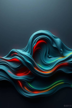 Abstract wavy background. 3d rendering, 3d illustration.