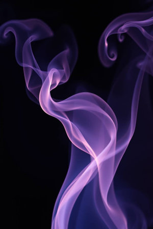 Abstract smoke moves on a black background. Design element. Abstract texture.の写真素材