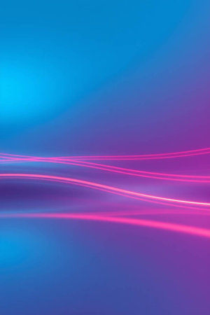abstract background with smooth lines in blue, pink and purple colors