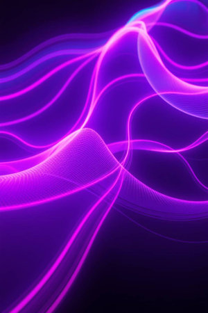 abstract background with a glowing abstract waves, design for Wallpaper