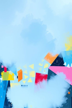 Colorful abstract background with place for your text. Digital illustration.