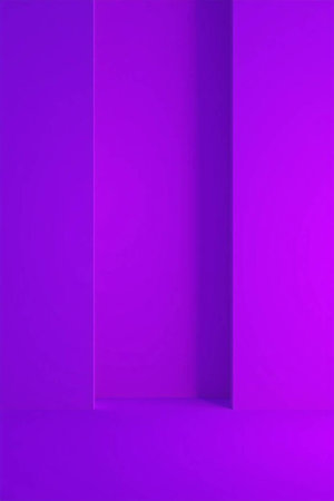 Minimalist purple background. 3D rendering. 3d illustration.の写真素材