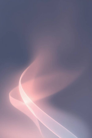 abstract fractal background with smooth lines in pink and purple colorsの写真素材