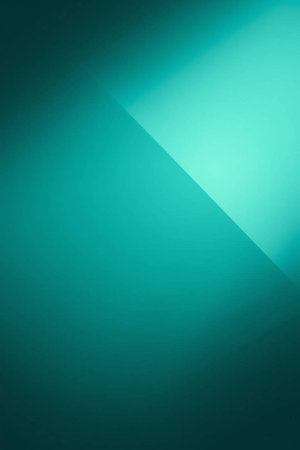 abstract background with smooth lines in green and turquoise colorsの写真素材