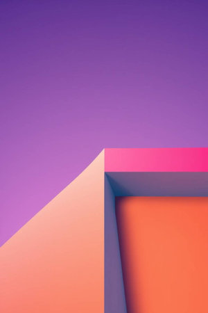 Abstract geometric background with pink and purple colors. Minimalism.