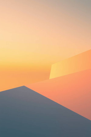 Abstract geometric background. Minimalistic design. 3d render.の写真素材