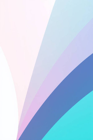 colorful abstract background with soft pastel gradient colors and curved linesの素材