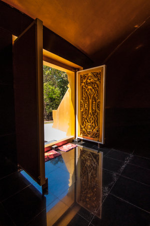 Wat Nong Pah Pong Temple is the most famous landmark in Ubon Ratchathani, Thailandの写真素材