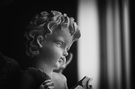 sculpture of angelの写真素材
