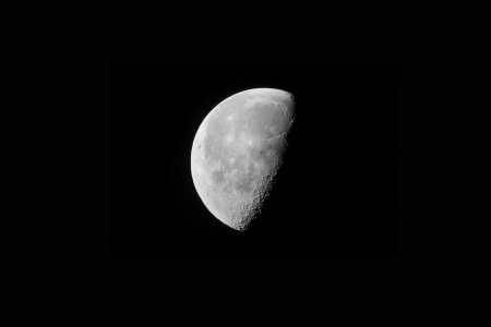 The moon  Photography captured with telescope