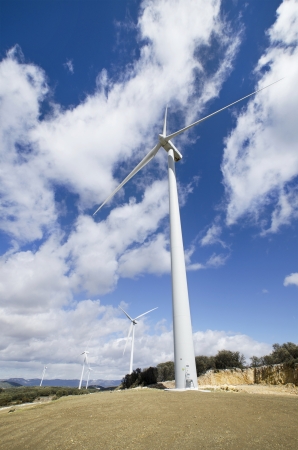 wind energy turbinesの写真素材
