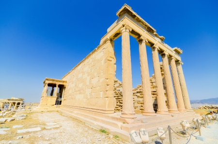 Ancient Parthenon temple. Acropolis in Athens, Greeceの写真素材