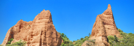 Las Medulas, ancient roman mines in Leon, Spain.の写真素材