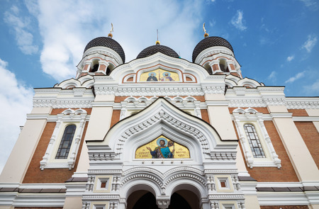 Alexander nevsky cathedral in the medieval city of Tallinn, Estonia.