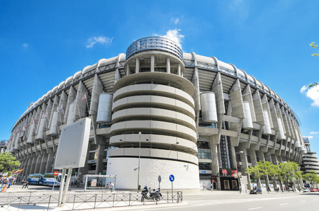 MADRID, SPAIN - MAY 4: Santiago Bernabeu stadium on May 4, 2013. Is the stadium of Real Madrid Football Club. Real Madrid F.C was stablished in 1902. This stadium was built in 1947.のeditorial素材
