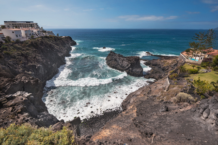 Bay of Puerto Santiago, Tenerife , Canary islands, Spain.の写真素材
