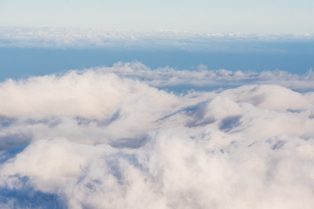 Blue sky with Cloud background textureの写真素材