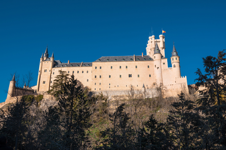 Famous Alcazar castle in Segovia, Castilla y Leon, Spain.のeditorial素材