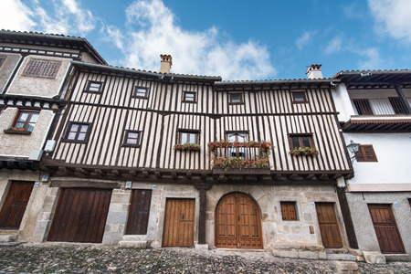 rural village of La Alberca in Salamanca province, Castilla y Leon, Spain.のeditorial素材