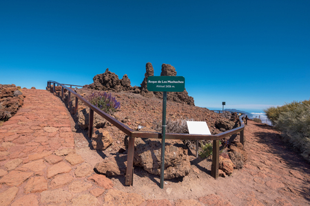 Volcanic landscape in Roque de los muchachos, highest peak of la Palma island, Canary island, Spain.のeditorial素材