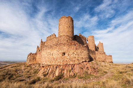 Ruins of Almonacid castle in Toledo, Spain.の写真素材