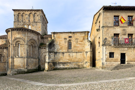 Scenic view of the medieval village of Santillana Del Mar in Cantabria, Spain.の写真素材