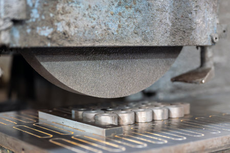 Finishing metal working on horizontal surface grinder machine